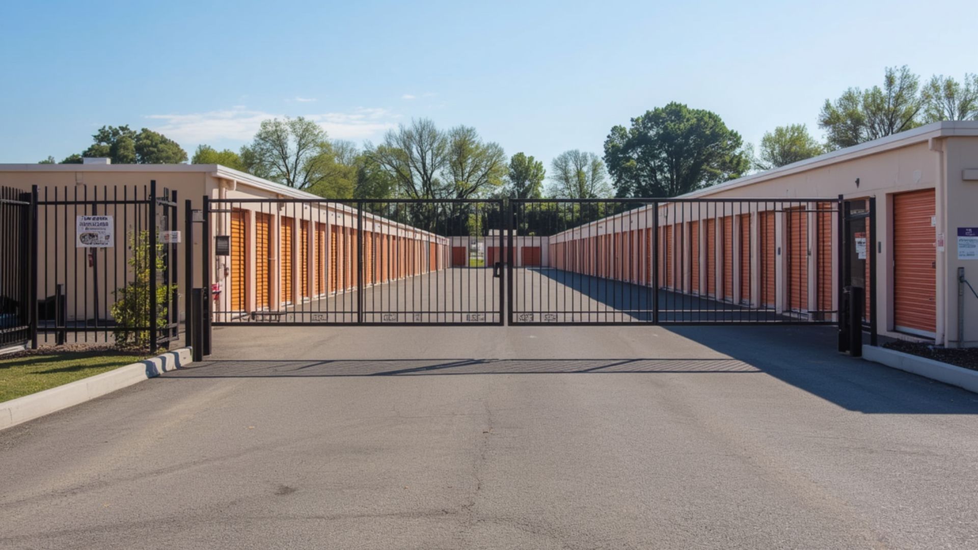 Drive-up storage units and vehicle storage options at a self storage facility in Kissimmee, Florida