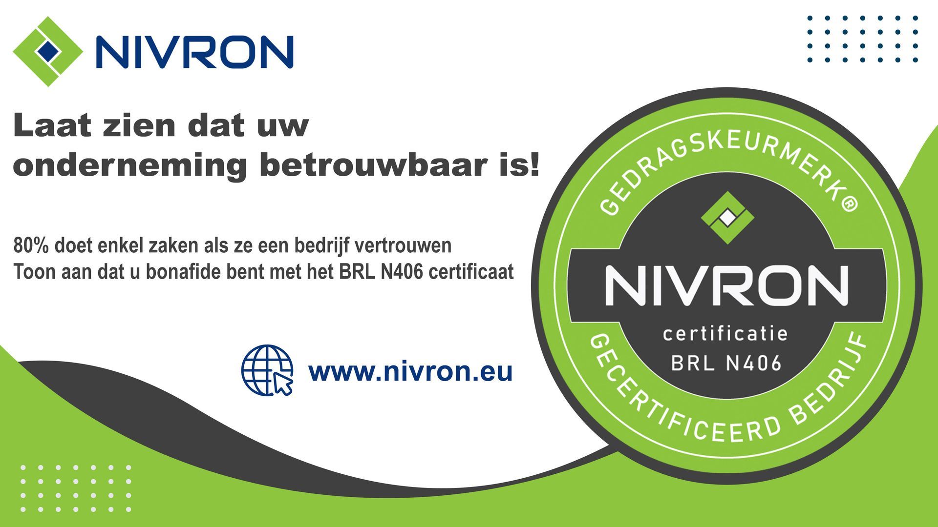Nivron Gedragskeurmerk is klantvertrouwen