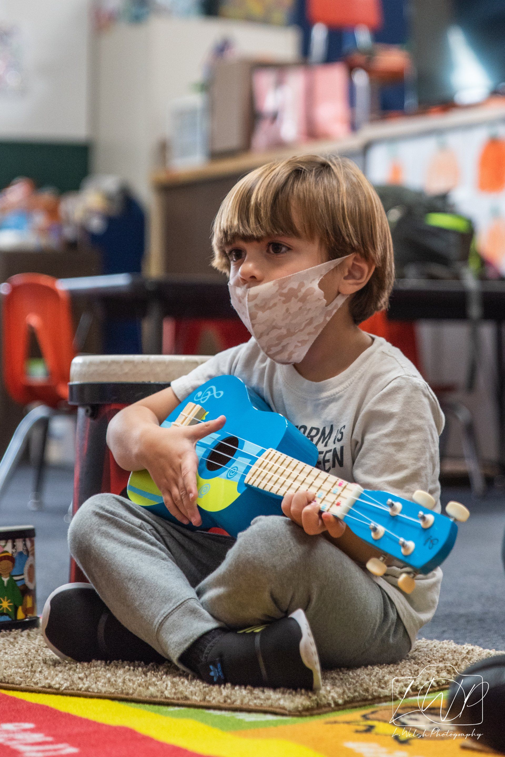 child playing guitar