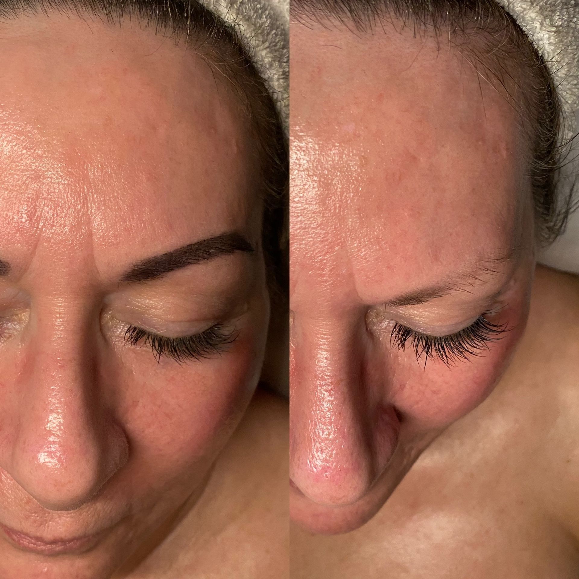 Brow wax and tint example