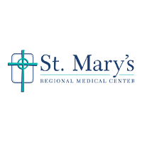 The logo for st. mary 's regional medical center has a cross on it.