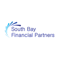 The logo for south bay financial partners is a blue and white logo.
