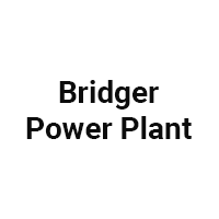 The bridger power plant logo is black and white on a white background.