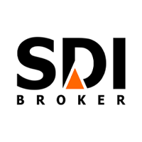 The sdi broker logo is black and orange on a white background.