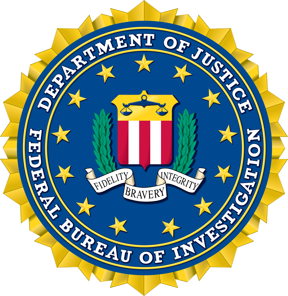 The seal of the federal bureau of investigation