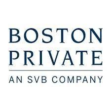 The logo for boston private an svb company.