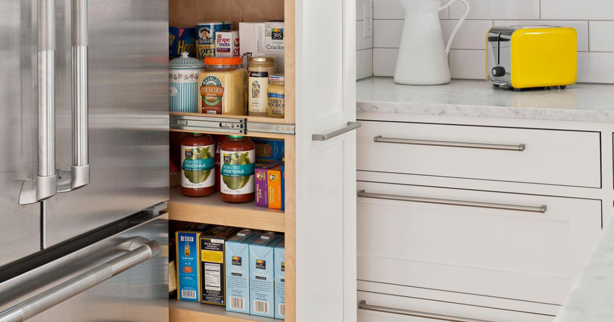 Custom cabinet storage space