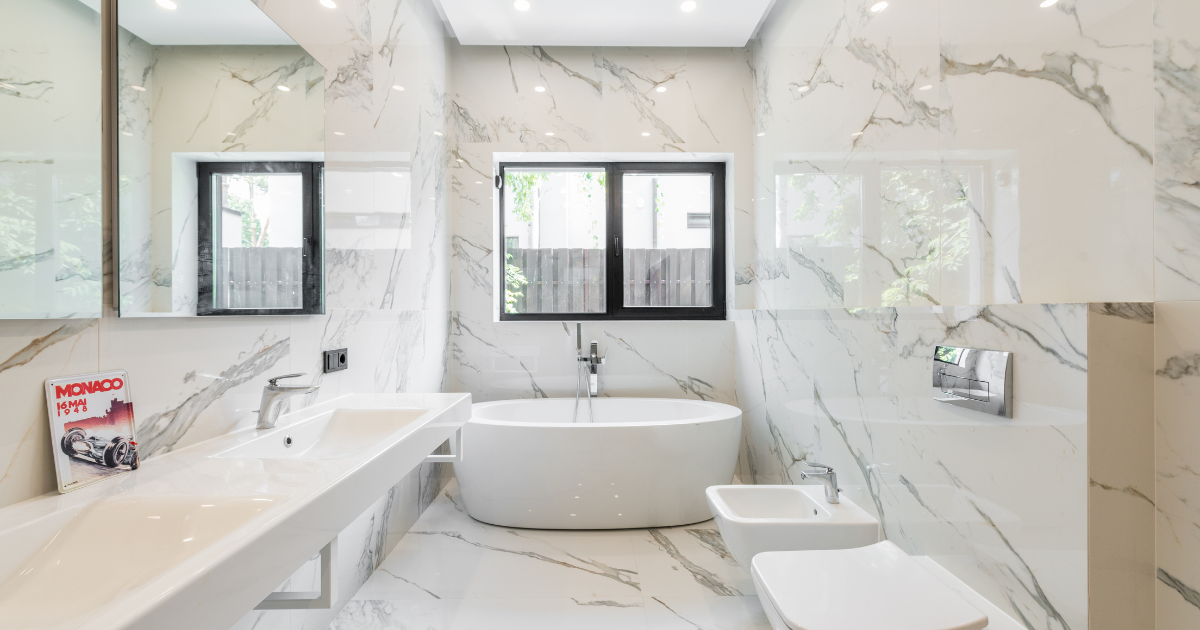 Bathroom tile drenching