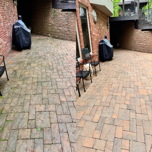 paver patio cleaning