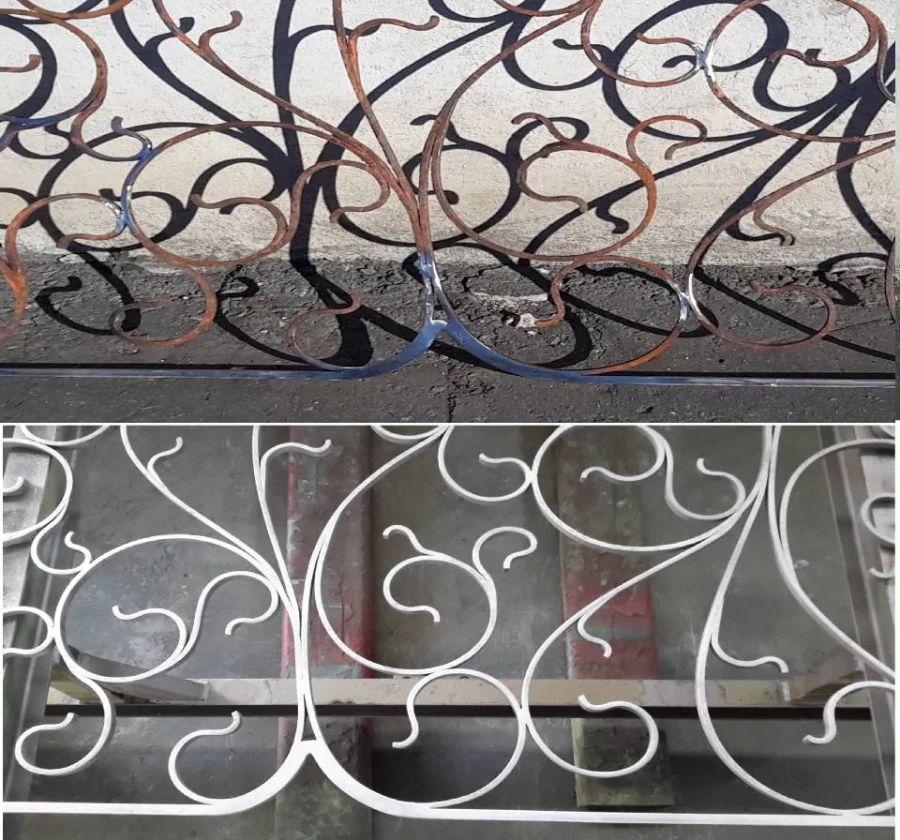 restauro grata in ferro