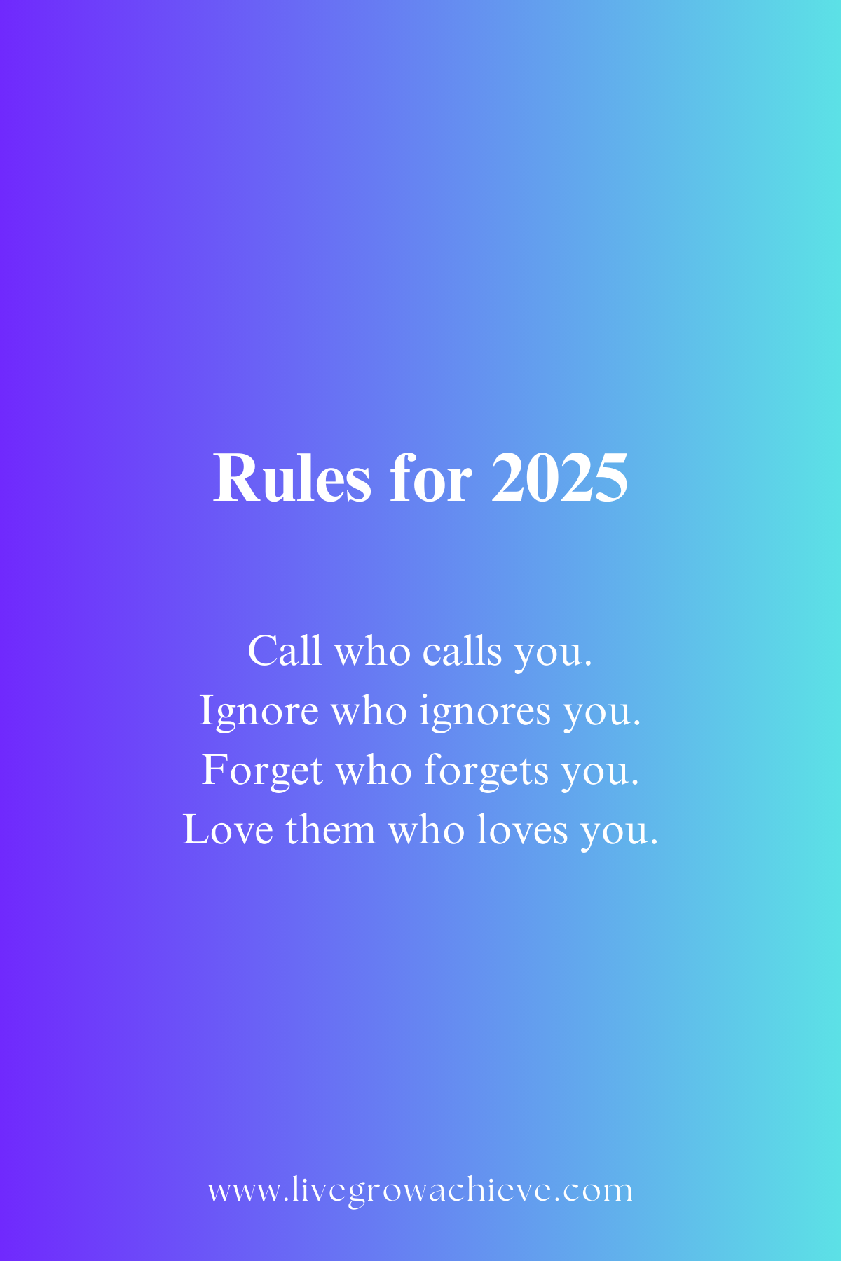Stop waiting to be chosen by people who have shown you that they don 't want you.