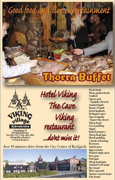 Thorra buffet starts 20 of january until 11 february