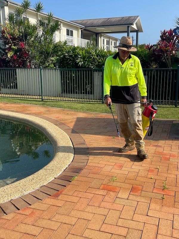 Close Up of a Ride-on Lawn Mower — Gardeners in Cardwell, QLD
