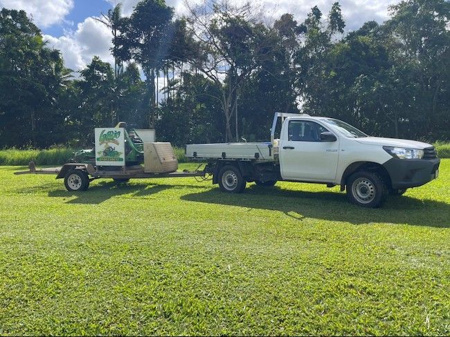 work truck — Gardeners in Innisfail, QLD