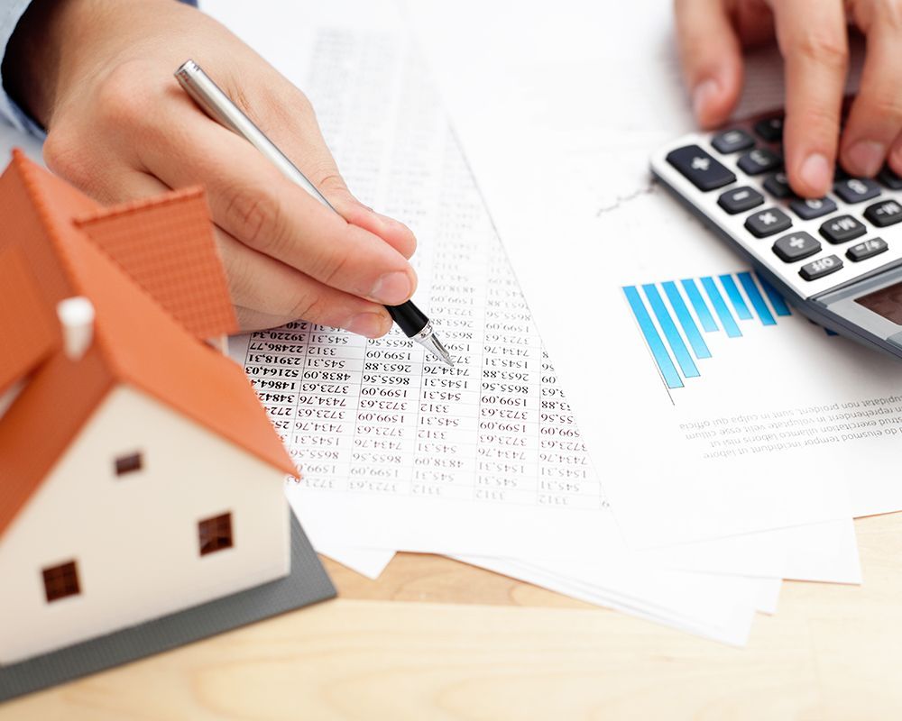 Model House and a Calculator
