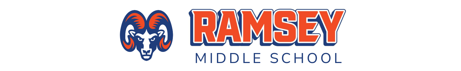 ramsey middle school logo on a white background