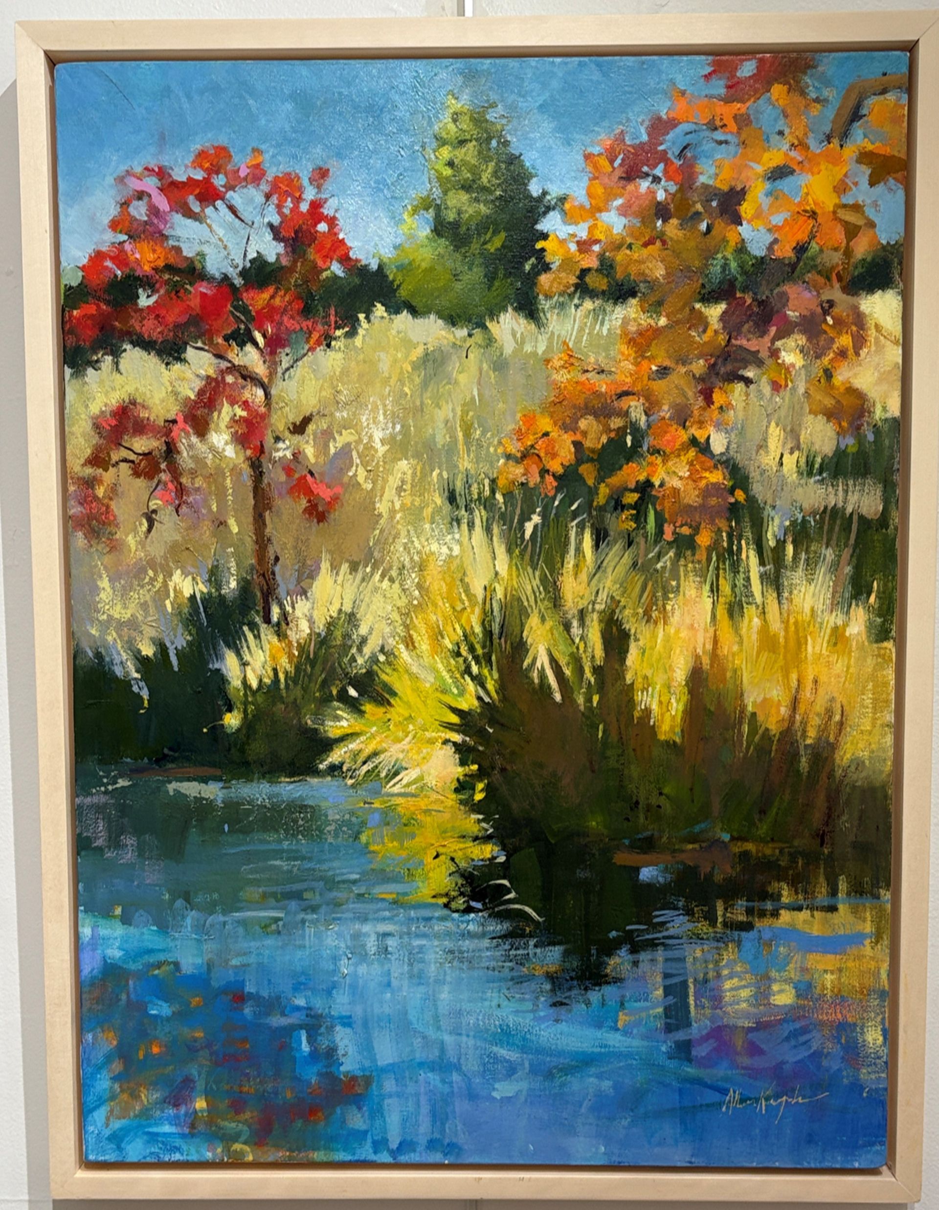 A painting of a sleeping baby.