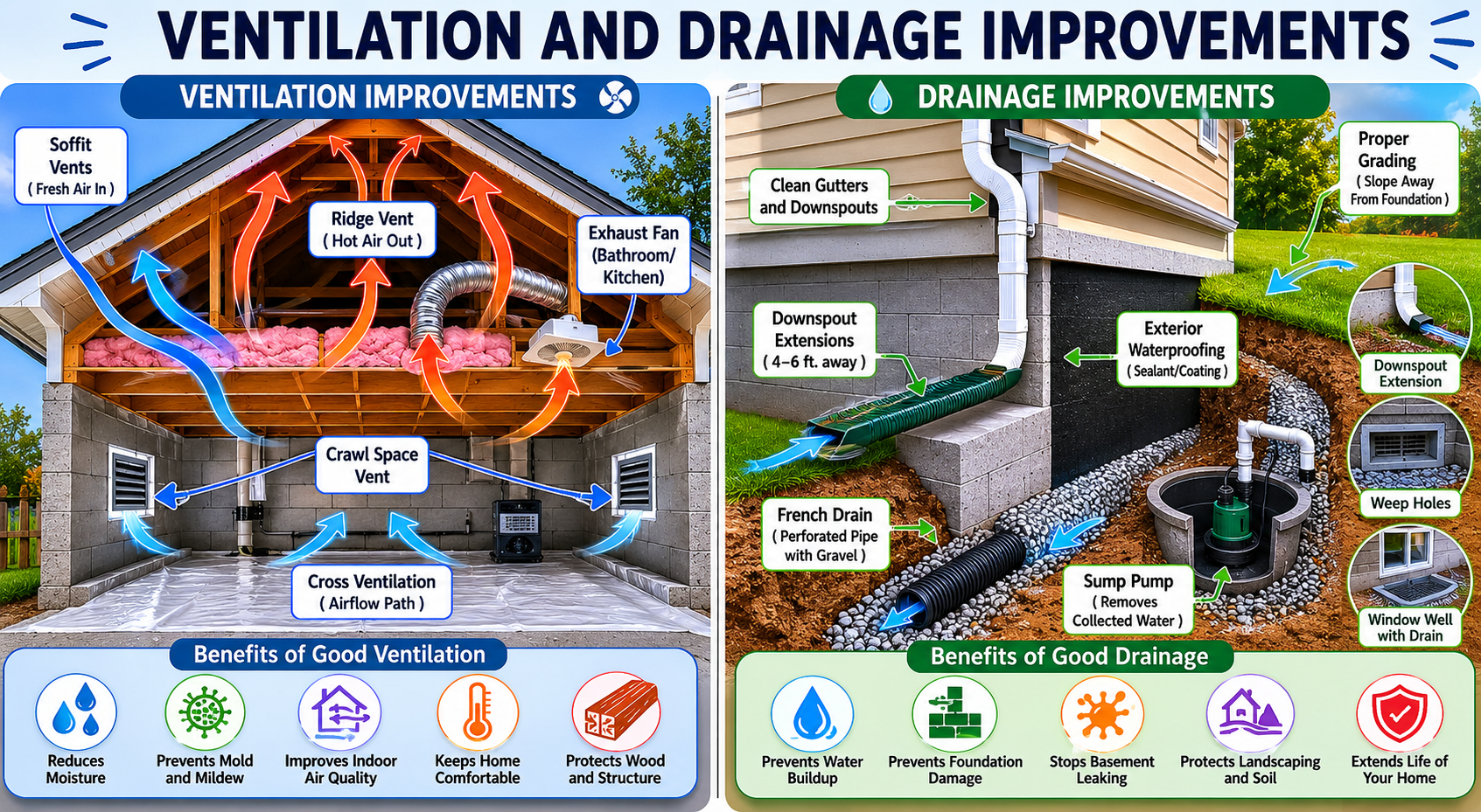Ventilation and Drainage Improvement