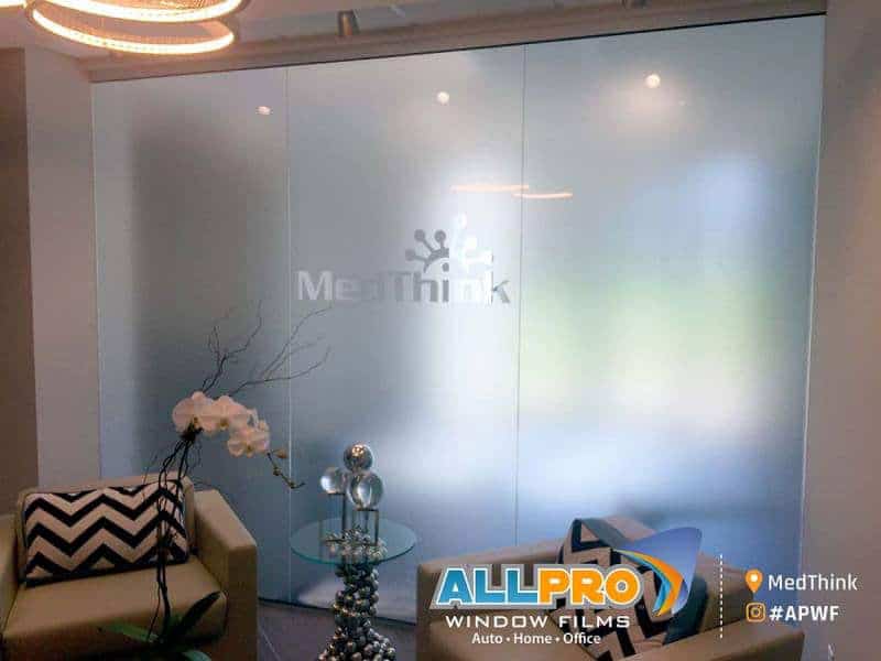 frosted window film Raleigh NC