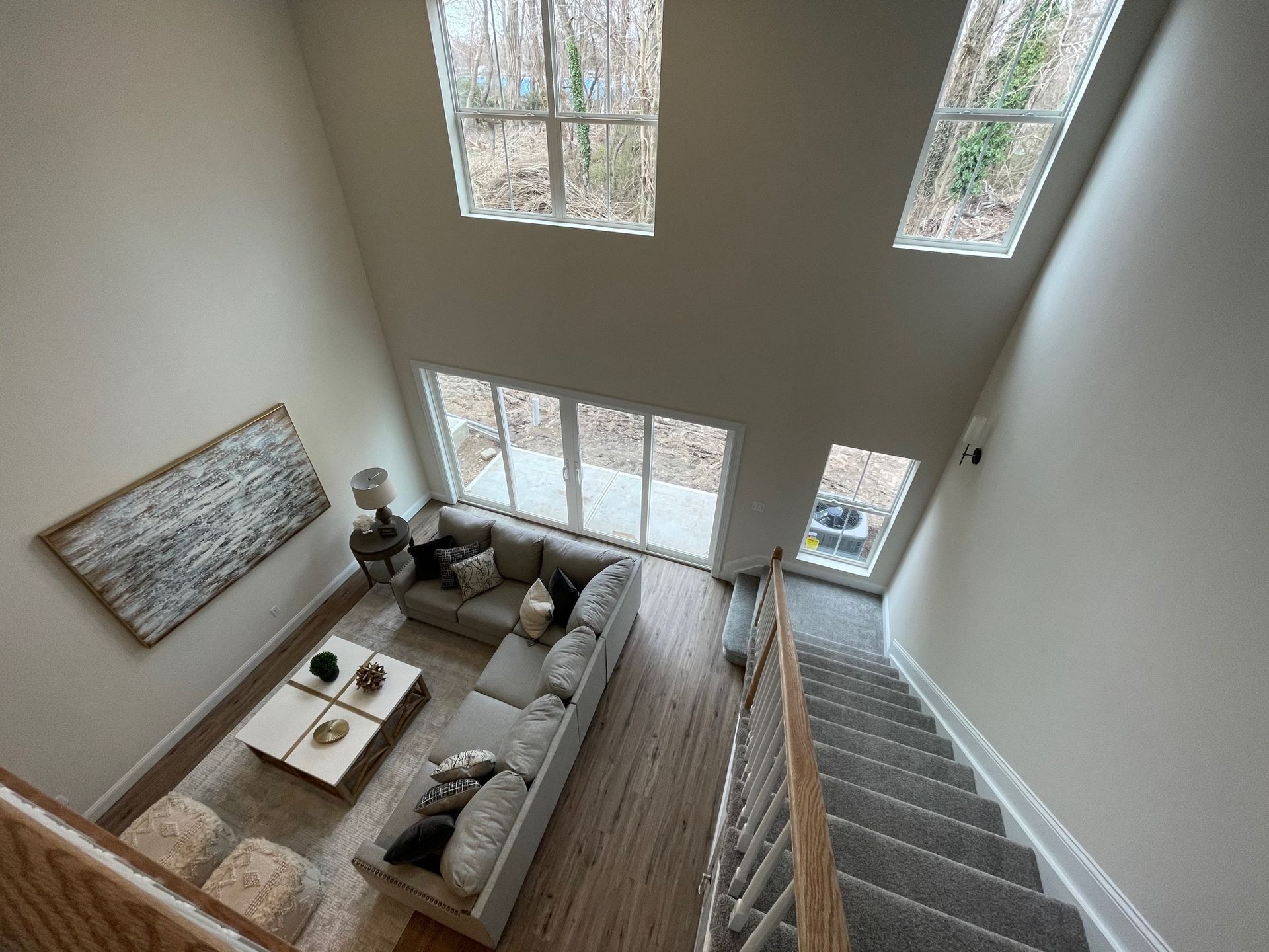 The Stony Brook- Living Room view from Upstairs
