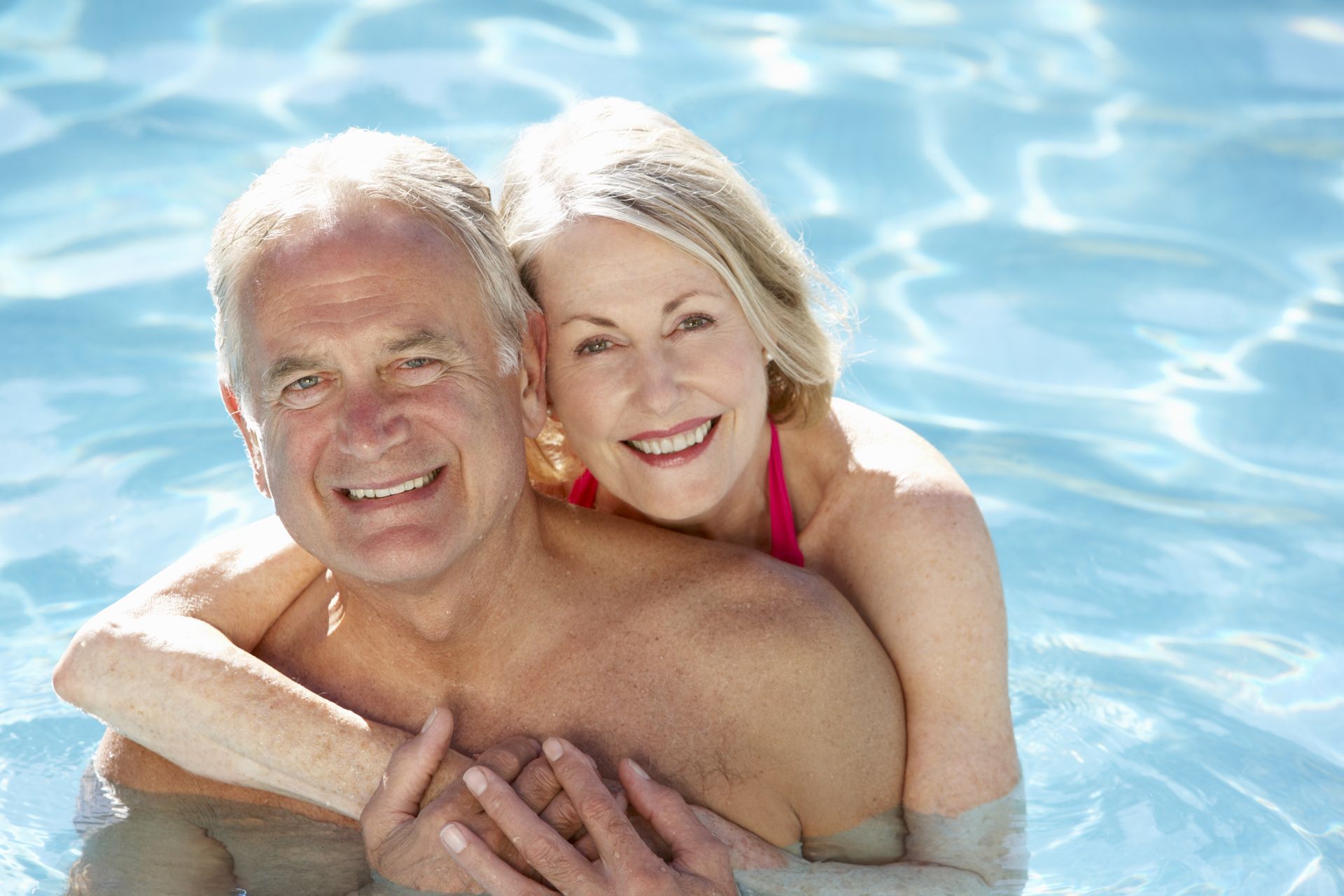 The Villas at Setauket- couple at pool