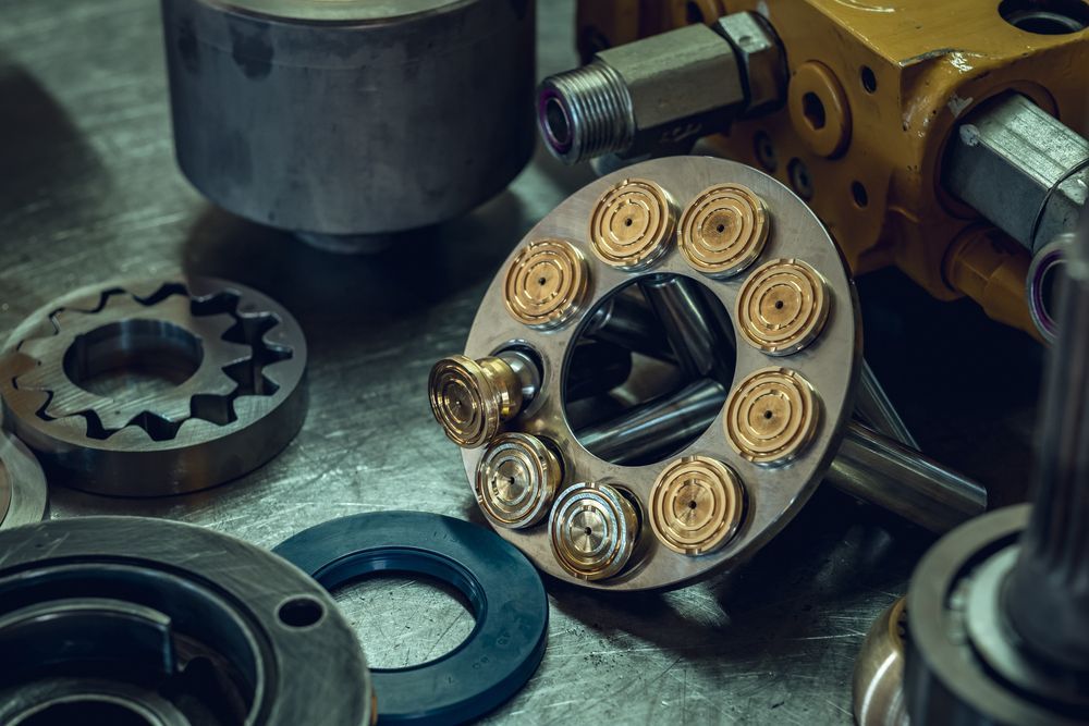 Hydraulic Parts in the Workshop Grinding and Polishing — Buy Hydraulic Parts in Ballina, NSW