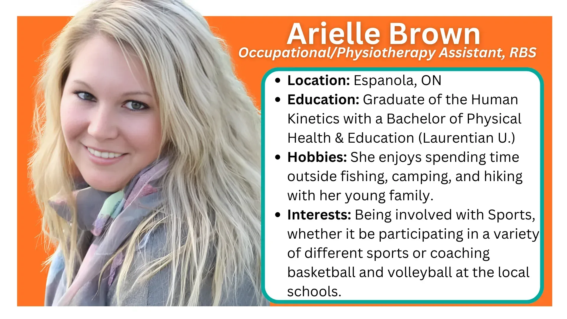 Serving Sault Ste. Marie, Sudbury & Espanola, ON. OTA/PTAs provide supervised physical and cognitive therapy support for.