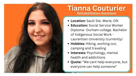 Located Northern Ontario communities: Sault Ste. Marie, Greater Sudbury and Espanola, Manitoulin Island. Rehabilitation Assistants
What We Do
Works under the direction of Regulated Health Care Professionals (RHCP) (eg. Speech Language Pathologist, Occupational Therapist, Physio Therapist, Social Worker, Psychiatrist, etc.)
Delivers goals of the RHCP’s within natural contexts (home, school, work, community) 
Aims at reducing the impact of impairments, promoting independence and improving well-being
Tasks may include personal and domestic activities of daily living, leisure/school/work integration, coaching, mentoring and training
Tasks may also include mentoring, training and modelling for parents/caregivers/schools
Sparks the client's best life!
How We Help
RA's are consistent, steady rehabilitation support in the youth’s daily life in all environments (home, school, community). 
The RA is available to the youth wherever the youth requires support and is able to complete transitions from one environment to another seamlessly (e.g. home to school).
RA's are also able to support the family/care providers by modelling strategies for success. They integrate all of the RHCP’s goals into functional activities allowing for better carryover and generalization within the youth’s life. This allows for greater success with activities of daily living, leisure and school/work, decreasing the impact of impairments, promoting independence and improving general well-being.