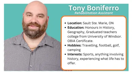 Located Northern Ontario communities: Sault Ste. Marie, Greater Sudbury and Espanola, Manitoulin Island. Rehabilitation Assistants
What We Do
Works under the direction of Regulated Health Care Professionals (RHCP) (eg. Speech Language Pathologist, Occupational Therapist, Physio Therapist, Social Worker, Psychiatrist, etc.)
Delivers goals of the RHCP’s within natural contexts (home, school, work, community) 
Aims at reducing the impact of impairments, promoting independence and improving well-being
Tasks may include personal and domestic activities of daily living, leisure/school/work integration, coaching, mentoring and training
Tasks may also include mentoring, training and modelling for parents/caregivers/schools
Sparks the client's best life!
How We Help
RA's are consistent, steady rehabilitation support in the youth’s daily life in all environments (home, school, community). 
The RA is available to the youth wherever the youth requires support and is able to complete transitions from one environment to another seamlessly (e.g. home to school).
RA's are also able to support the family/care providers by modelling strategies for success. They integrate all of the RHCP’s goals into functional activities allowing for better carryover and generalization within the youth’s life. This allows for greater success with activities of daily living, leisure and school/work, decreasing the impact of impairments, promoting independence and improving general well-being.