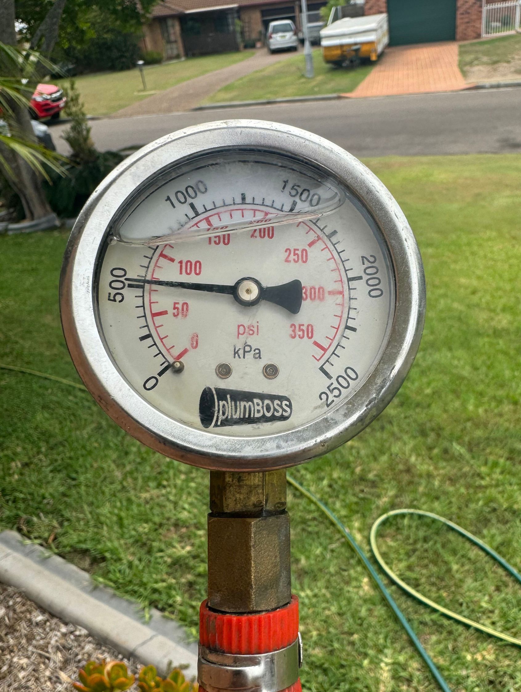 pressure testing tool used by plumber during service inspections — All About Quality Plumbing Services In Halekulani, NSW