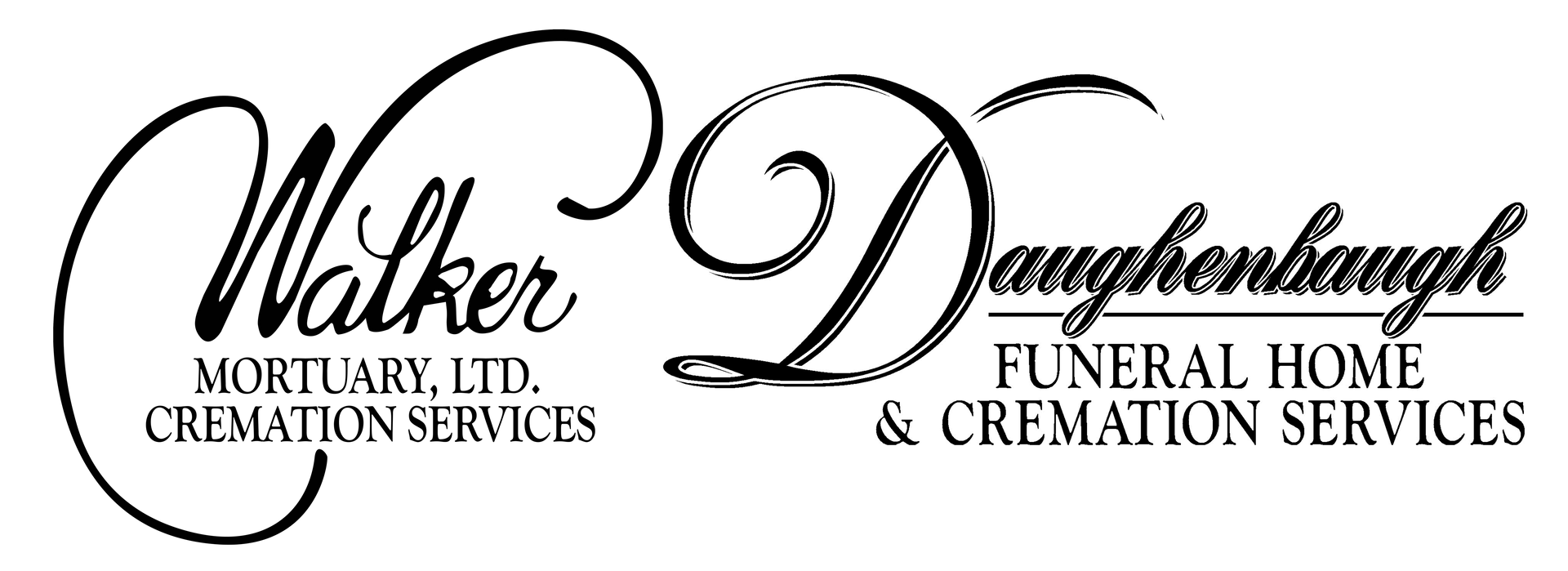 Logo of Walker Daughhenbaugh Funeral Home and Cremation Services.