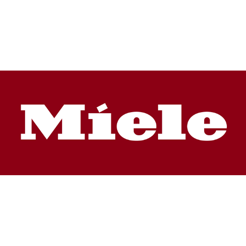 Un logo rouge et blanc pour miele sur fond blanc
