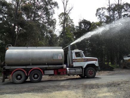 A water cartage vehicle on the Central Coast