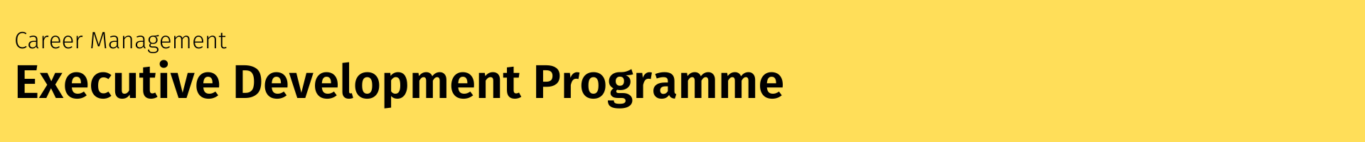Exec. Development Programme - Leadership Coaching & Development