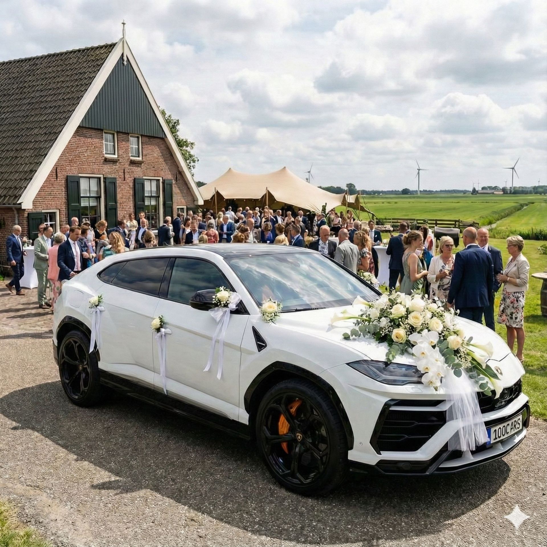 Lamborghini Urus huren bruiloft Utrecht