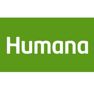 The humana logo is green and white on a white background.