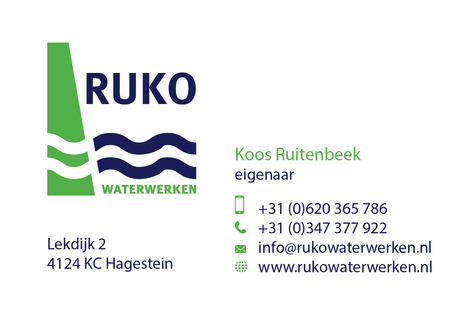 Koos Ruitenbeek eigenaar RUKO waterwerken