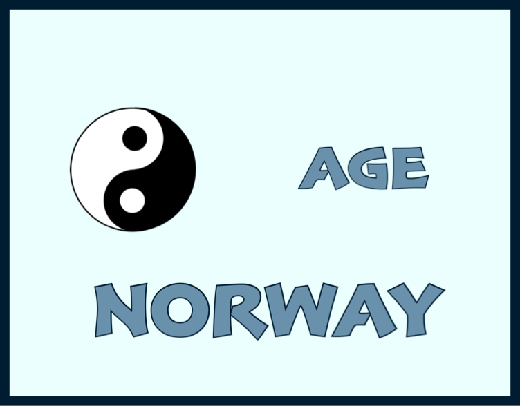 A sign that says Age Norway Five Winds Tai Chi Chuan Class with a yin yang symbol
