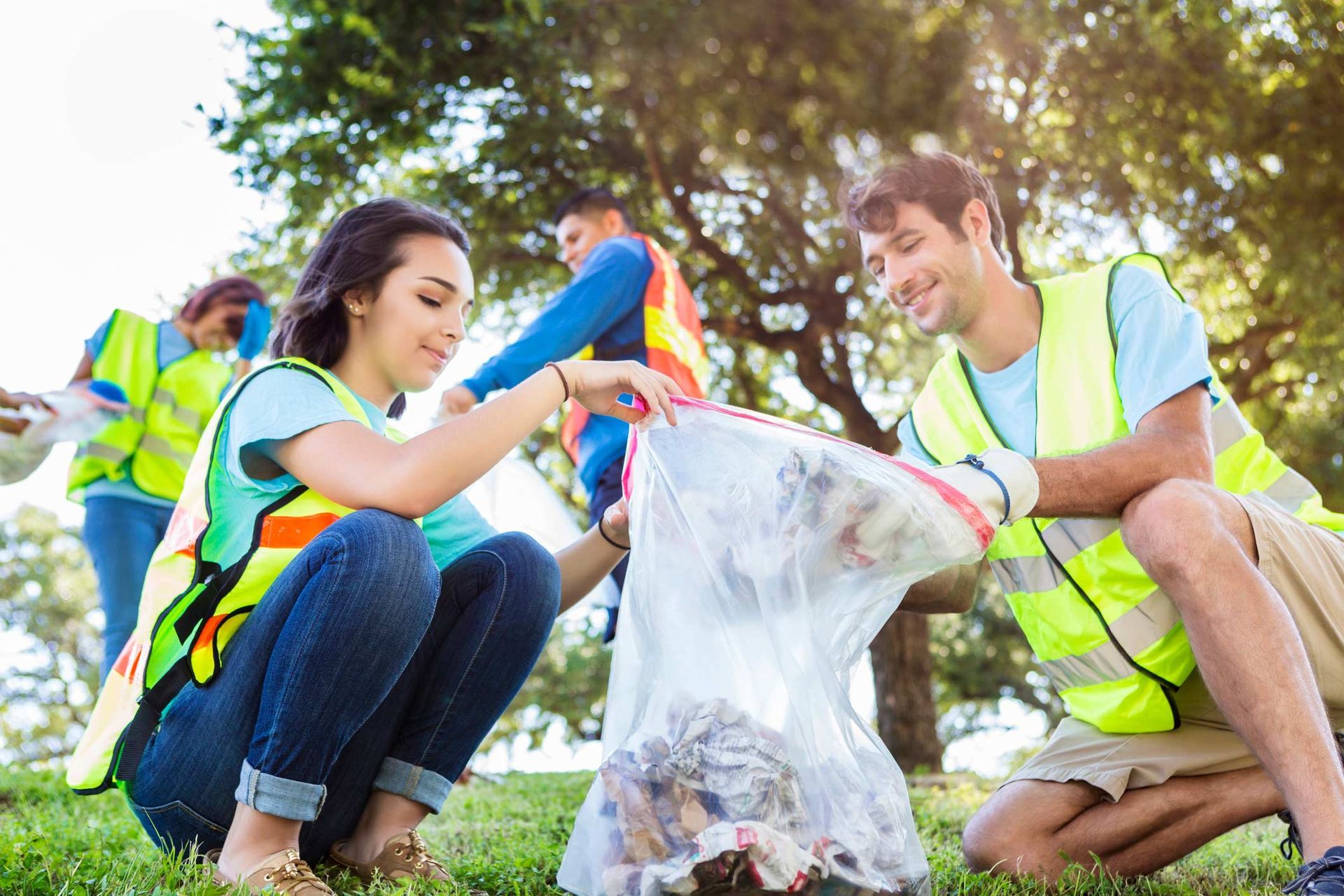 Happy Community Service People Cleaning — TX — Longhorn Fairy Godmother Services