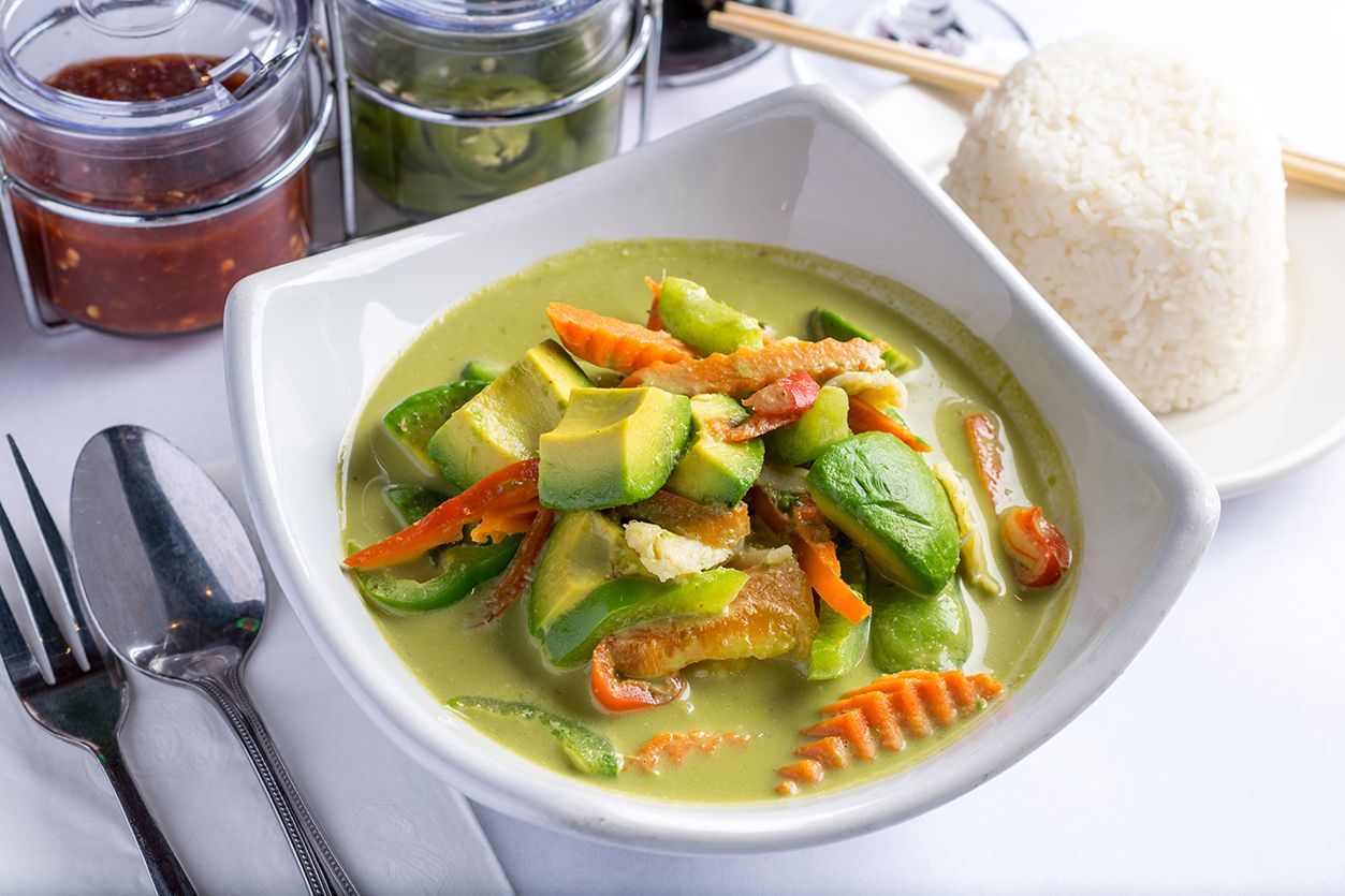 avocado curry in bowl