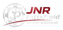 Logo for JNR Pittsfield Auto Repair with wrench and gear graphic.