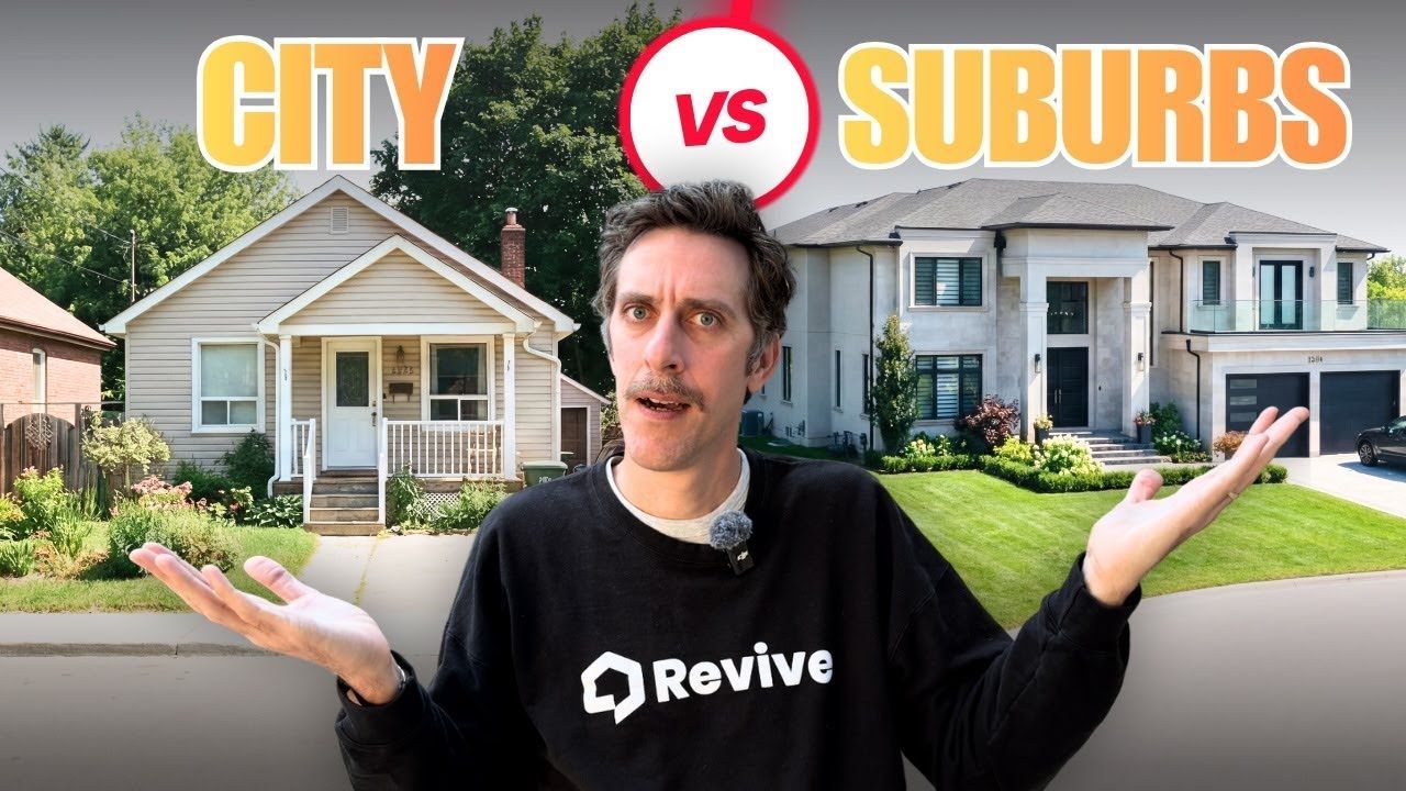Man compares city house to suburban house, 