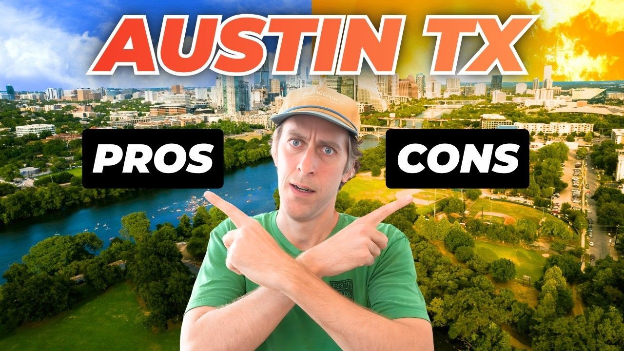 A person in a green shirt and cap gestures toward text reading