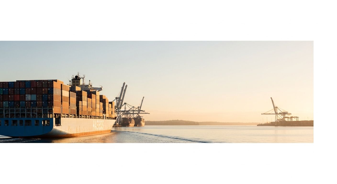 First sea freight shipment arriving at Australian port