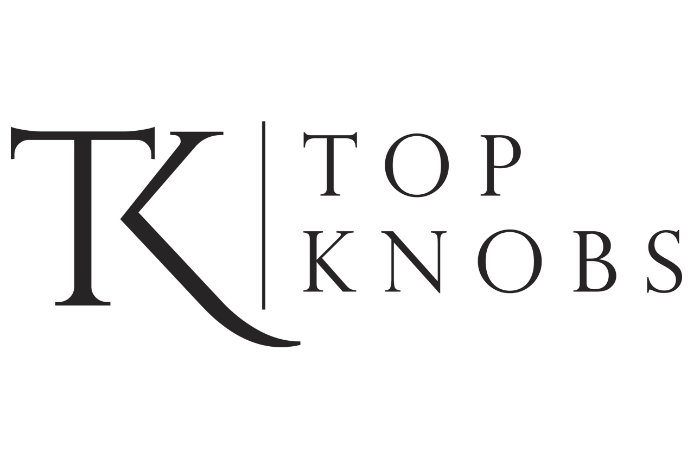 Logo for Top Knobs: A stylized