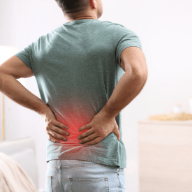 person with back pain