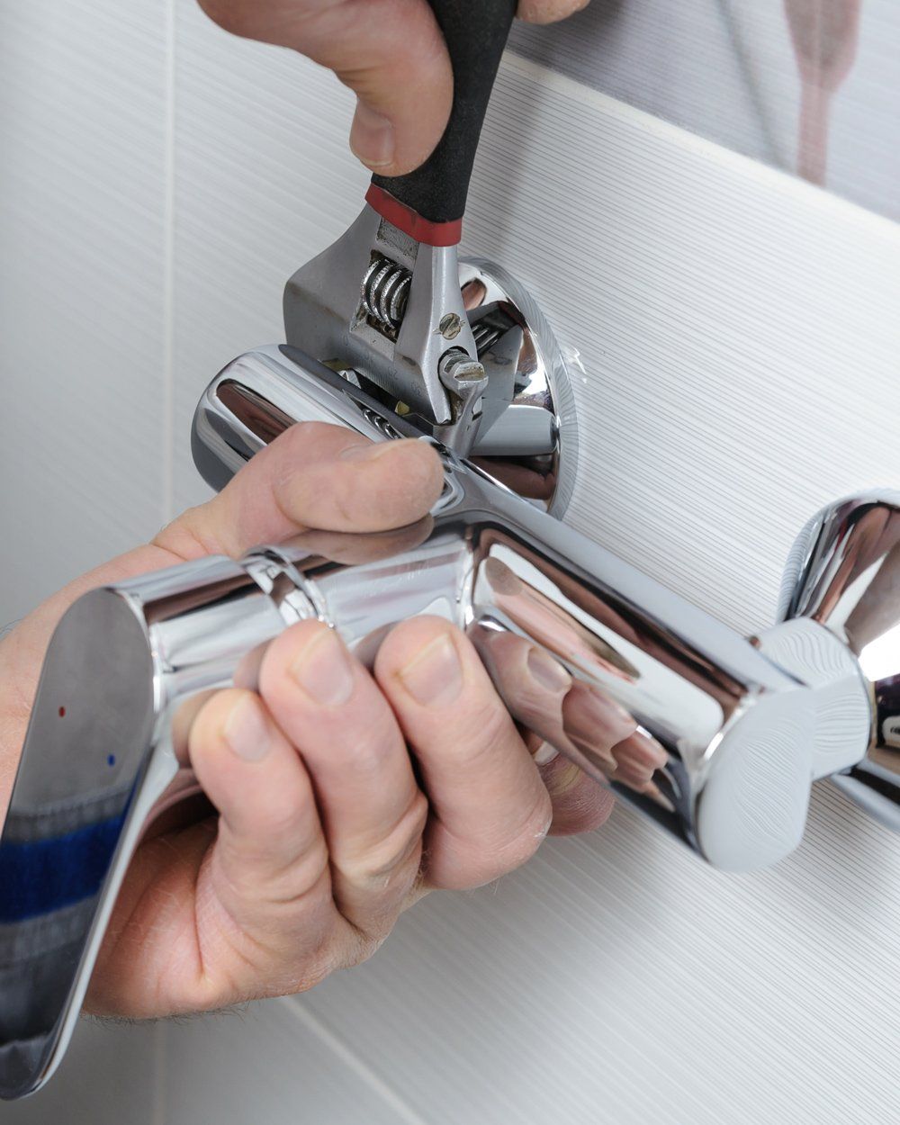 Installing Shower Faucet — Columbus, OH — Calhoun Plumbing