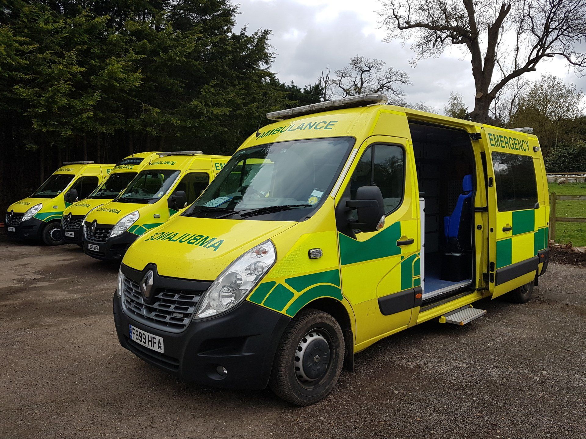 Hearts First Ambulance Service vehicles