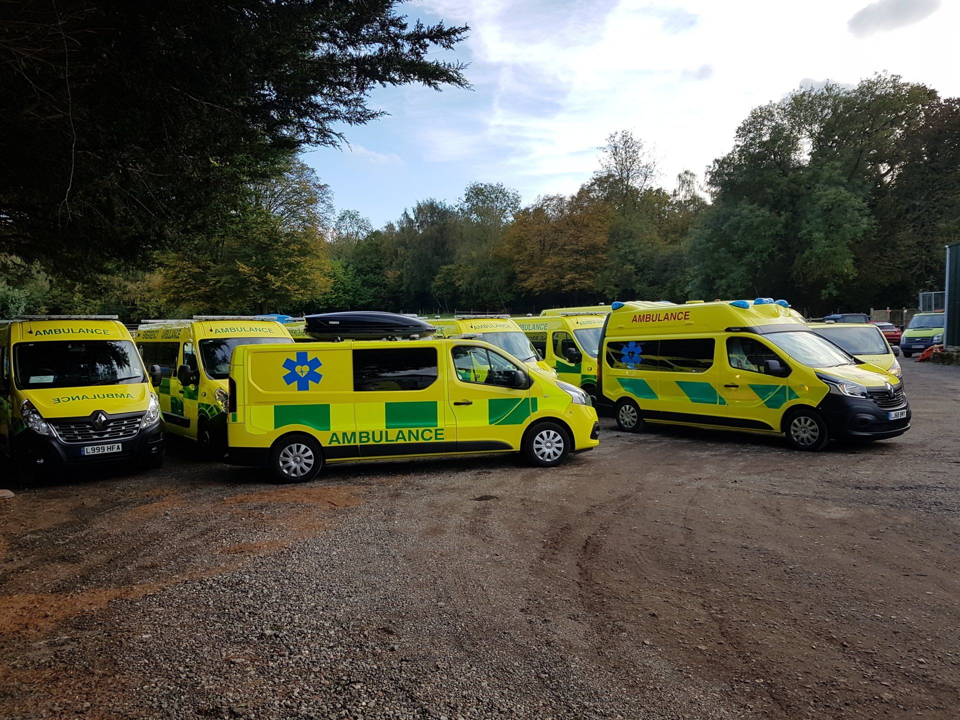 Hearts First Ambulance Service vehicles