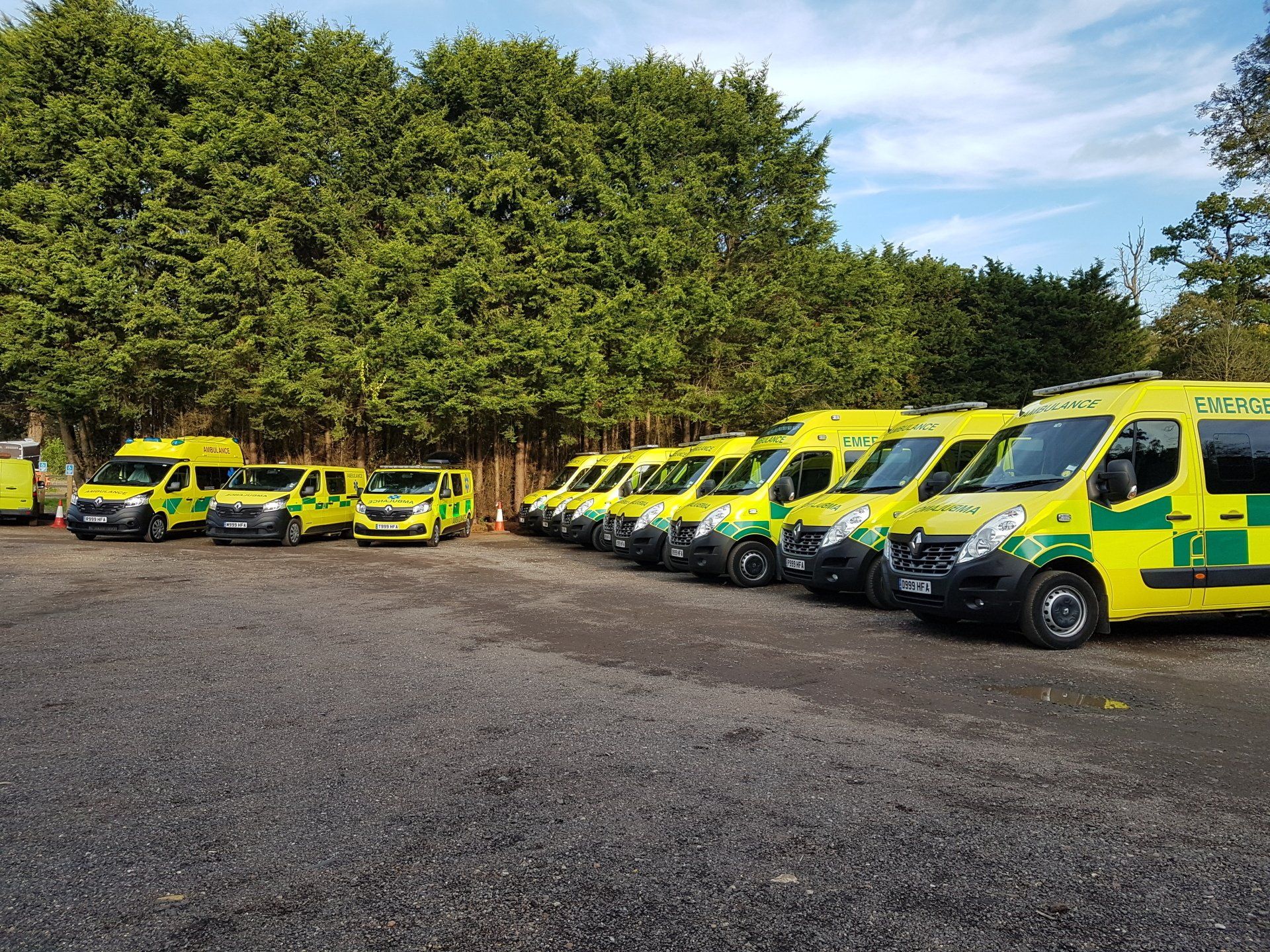 Hearts First Ambulance Service vehicles